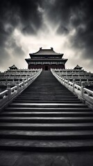 Fototapeta premium Forbidden City in Beijing, Generative AI