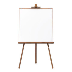 Whiteboard Easel isolated on transparent background. Generative AI