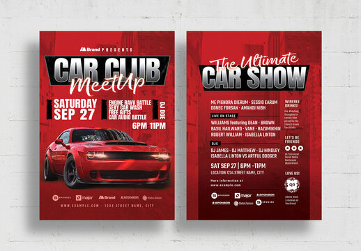 Car Meet Flyer Layout