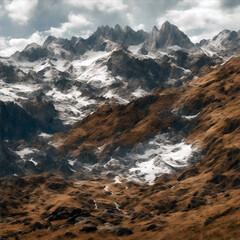 landscape in the Himalayas country