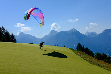 paraglider in the mountains