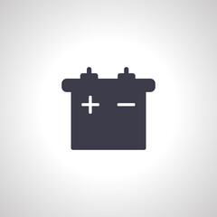Car Battery Icon. car battery icon
