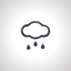 Rain icon. cloud with rain icon