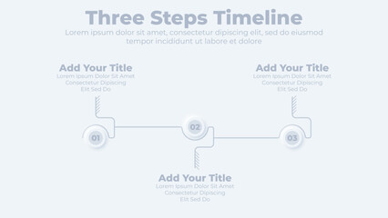 Fototapeta premium Circular timeline steps infographics template design