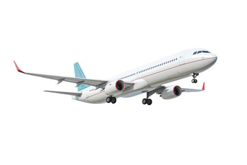 Typical airplane isolated on transparent background PNG