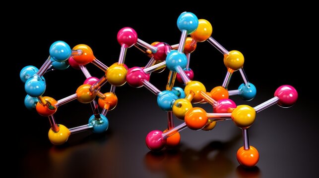 timolol molecule, molecular structures, non-cardioselective beta blockers, 3d model, Structural Chemical Formula and Atoms with Color Coding