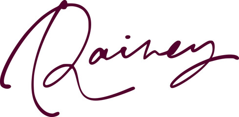 signature series R design illustration