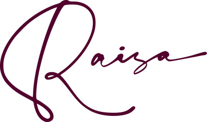 signature series R design illustration