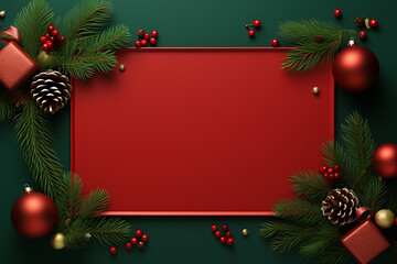 Christmas banner with blank space for text