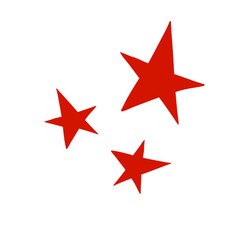 set of red star