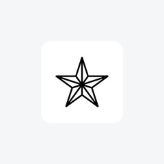 Fototapeta premium Captivating Christmas Star Bags Line Icon