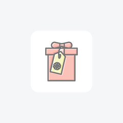 Exquisite Christmas Gift Boxes Awesome Lineal Icon
