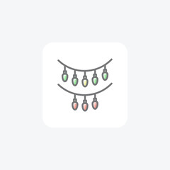 Radiant Symbols of Christmas Awesome Lineal Icon