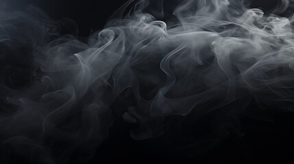 Obraz premium illuminating smoke on black background
