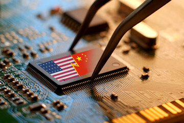 US sanctions on the production of Chinese microchips. Prohibition of Chinese microelectronics and...