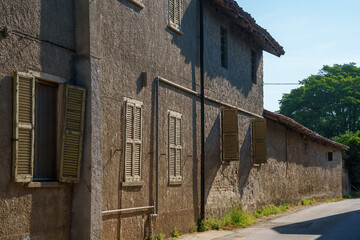 Fototapeta na wymiar Casolta, old country village in the Lodi province, Italy