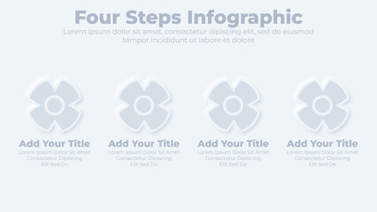 Business infographic design elements and circle steps steps or options