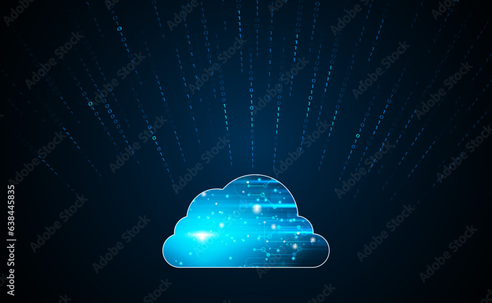 Poster abstract data storage on the network, modern technology data protection, security, computing, privat