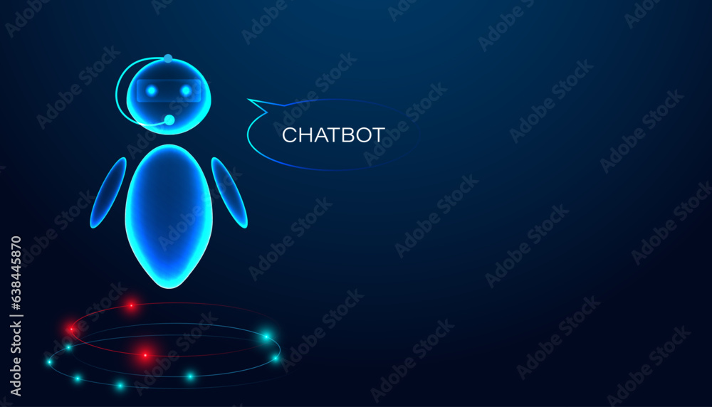 Poster abstract chatbot ai artificial intelligence chatbot ai is a software application used to chat with h