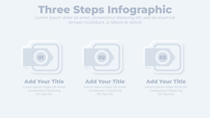 Business infographic design elements and flowchart steps
