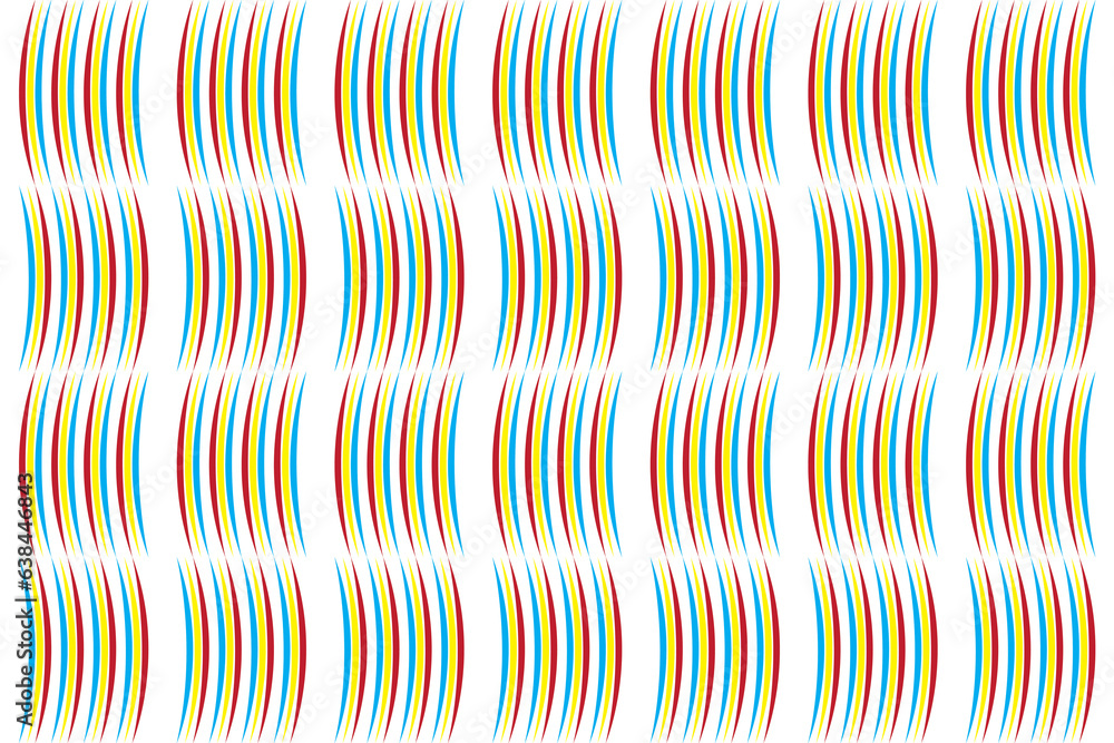 Poster abstract of curve pattern. design wave of risograph on white background. design print for illustrati