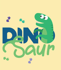 Dinosaur Vector. Cute dinosaur vectors, roar, pattern. Tshirt design