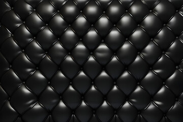 many black leather bubbles in black background created with generated Ai