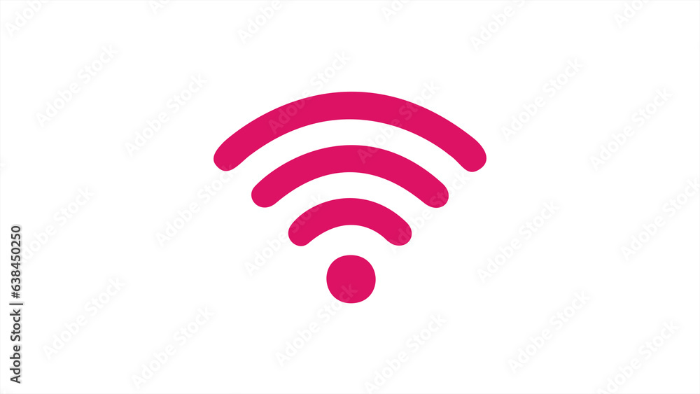Poster wifi wireless internet signal flat icon. wi-fi signal symbol. internet connection. wi-fi point icon 