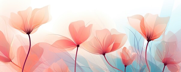 beautiful soft abstract flower background illustration