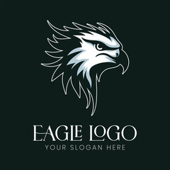 Eagle Logo vector Stock Illustration, Eagle Mascot Logo