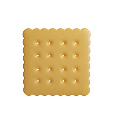 3d rendering cracker yellow color