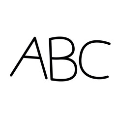 ABC icon. Vector. Illustration.