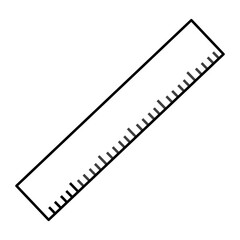 Ruler icon. Vector. Illustration.