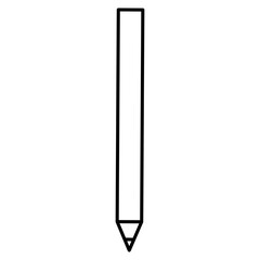 Pencil and pen icon. Outline. Vector and illustration