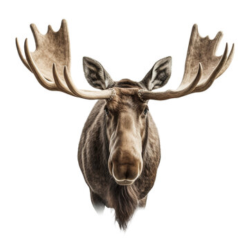 moose isolated on transparent background cutout