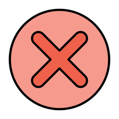 Fototapeta premium Close, error icon