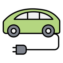 Electric car icon