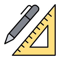 Pen and ruler icon