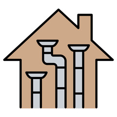 Plumbing system icon