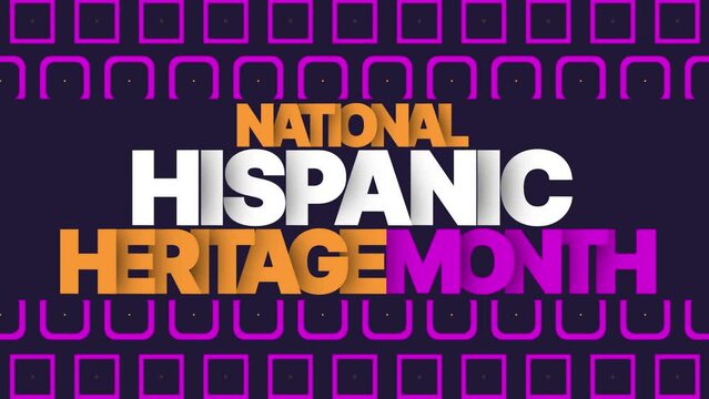 National Hispanic Heritage Month on Animated background for national hispanic heritage month (National Hispanic Heritage Month).