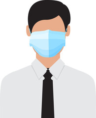 Person wearing a mask