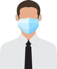 Person wearing a mask