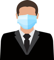 Person wearing a mask