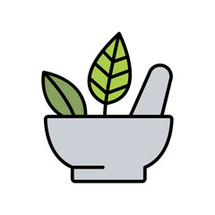 Herb in mortar icon