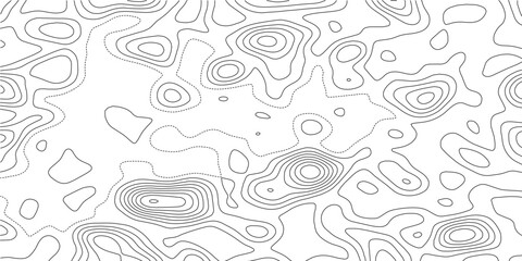 Vector topographic map background .Pattern of contour lines. Abstract vector illustration .Modern design with White background with topographic wavy pattern design.