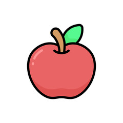 Simple Apple lineal color icon. The icon can be used for websites, print templates, presentation templates, illustrations, etc