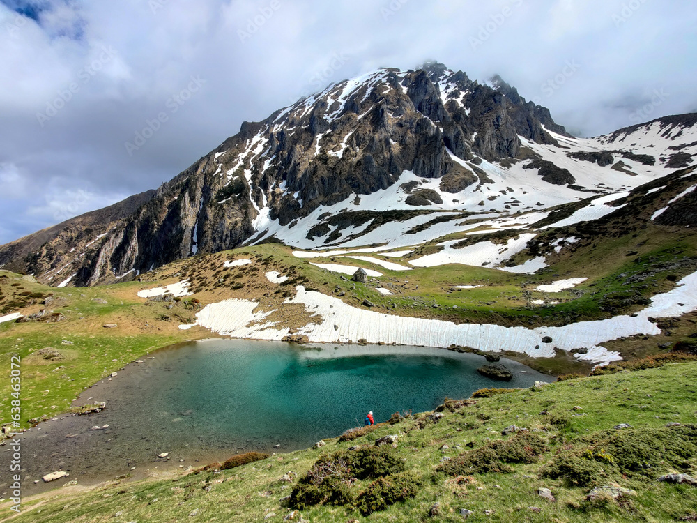 Wall mural lac d'arrou