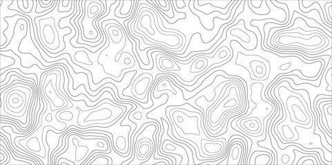 Vector topographic map background .Pattern of contour lines. Abstract vector illustration .Modern design with White background with topographic wavy pattern design.