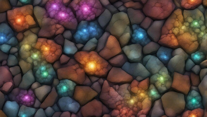 abstract colorful background of glass stones