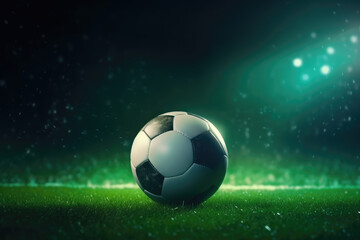 Naklejka premium Atmosphere map of green lawn football field